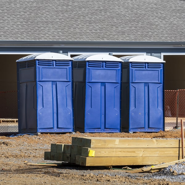 what is the maximum capacity for a single portable toilet in Freeland